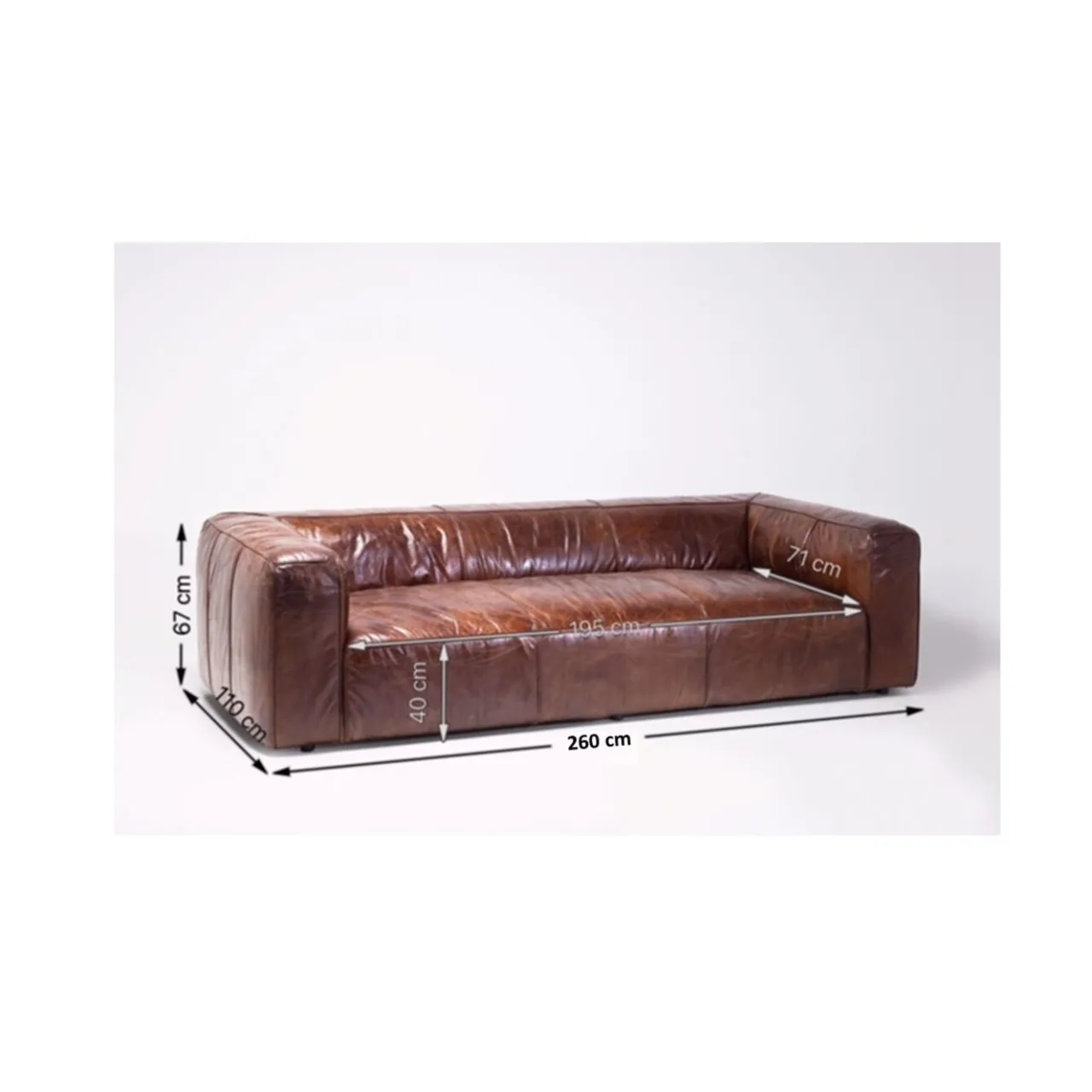 KARE Design Canapés Cubetto 3-Places 260Cm Discount