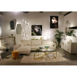 KARE Design Canapés D Angle Amalfi Gauche Creme 275Cm Clearance