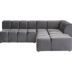 KARE Design Canapés D Angle Belami Velvet Gris Droit Clearance