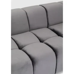 KARE Design Canapés D Angle Belami Velvet Gris Droit Clearance