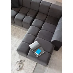 KARE Design Canapés D Angle Belami Velvet Gris Droit Clearance