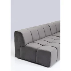 KARE Design Canapés D Angle Belami Velvet Gris Droit Clearance