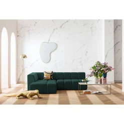 KARE Design Canapés D Angle Belami Vert Fonce Gauche 265Cm Clearance