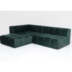 KARE Design Canapés D Angle Belami Vert Fonce Gauche 265Cm Clearance