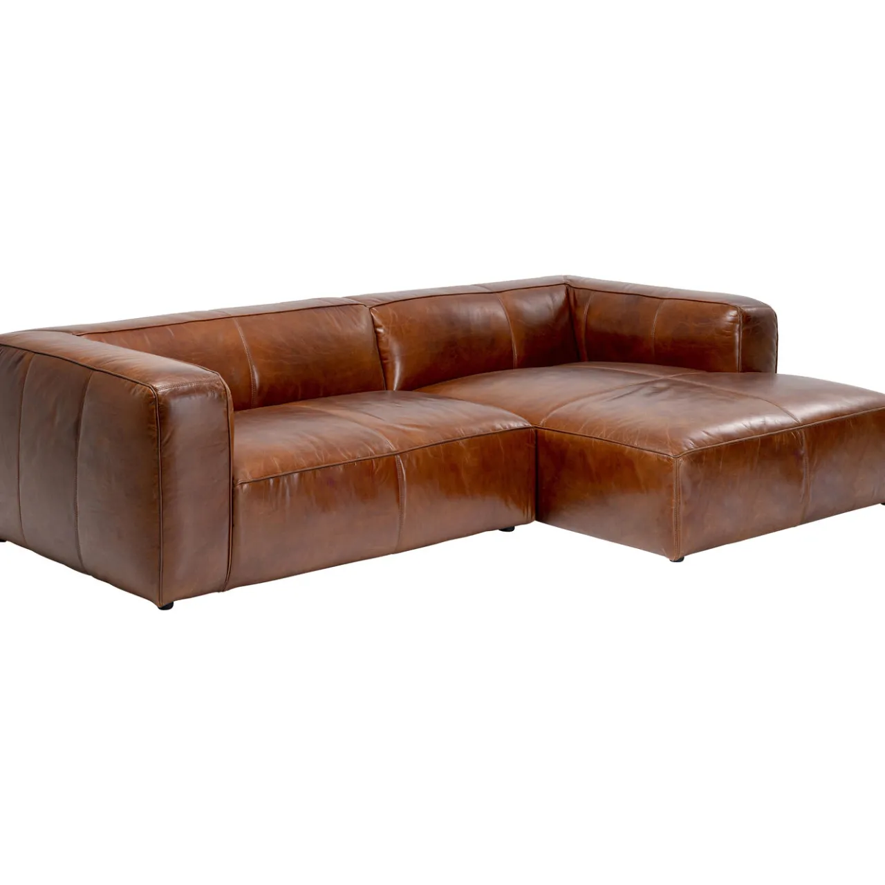 KARE Design Canapés D Angle Cubetto Cuir Marron Outlet