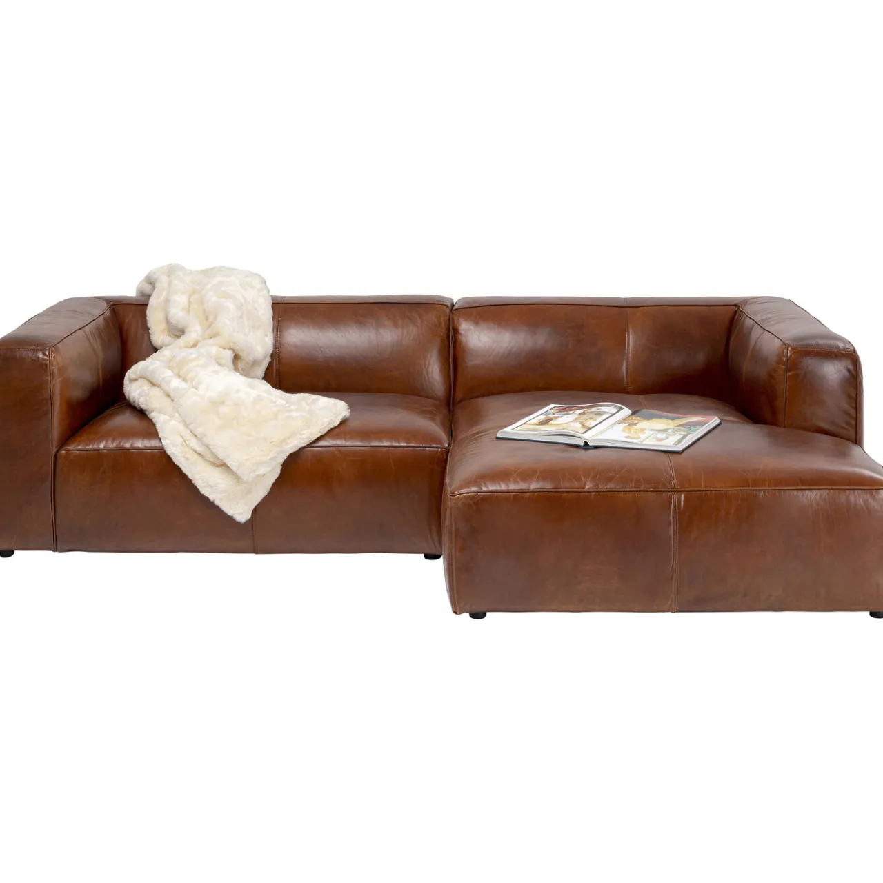 KARE Design Canapés D Angle Cubetto Cuir Marron Outlet