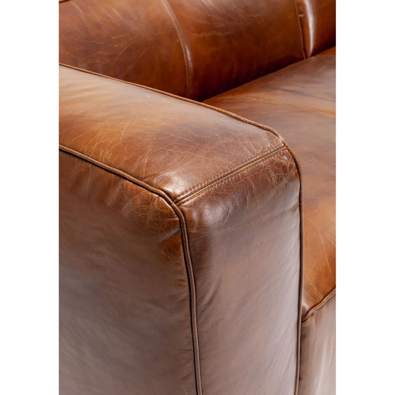 KARE Design Canapés D Angle Cubetto Cuir Marron Outlet