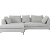 KARE Design Canapés D Angle Gianni Cord Gris Gauche Discount