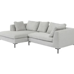 KARE Design Canapés D Angle Gianni Cord Gris Gauche Discount