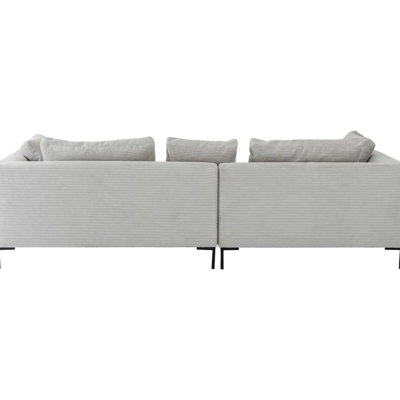 KARE Design Canapés D Angle Gianni Cord Gris Gauche Discount