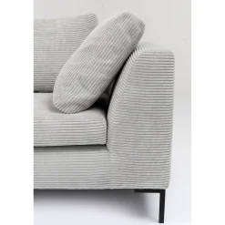 KARE Design Canapés D Angle Gianni Cord Gris Gauche Discount