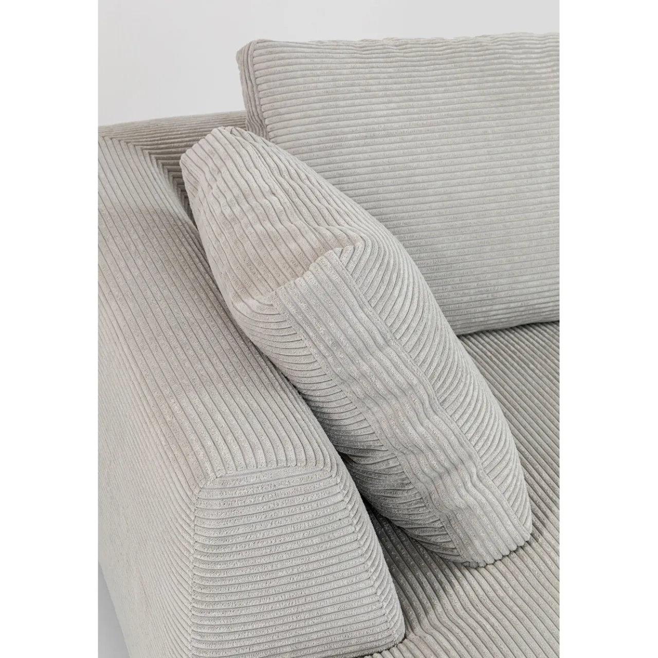 KARE Design Canapés D Angle Gianni Cord Gris Gauche Discount