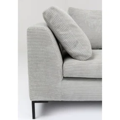KARE Design Canapés D Angle Gianni Cord Gris Droite Online