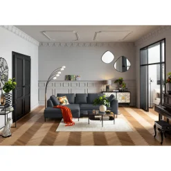 KARE Design Canapés D Angle Gianni Dolce Gris Fonce Gauche Clearance