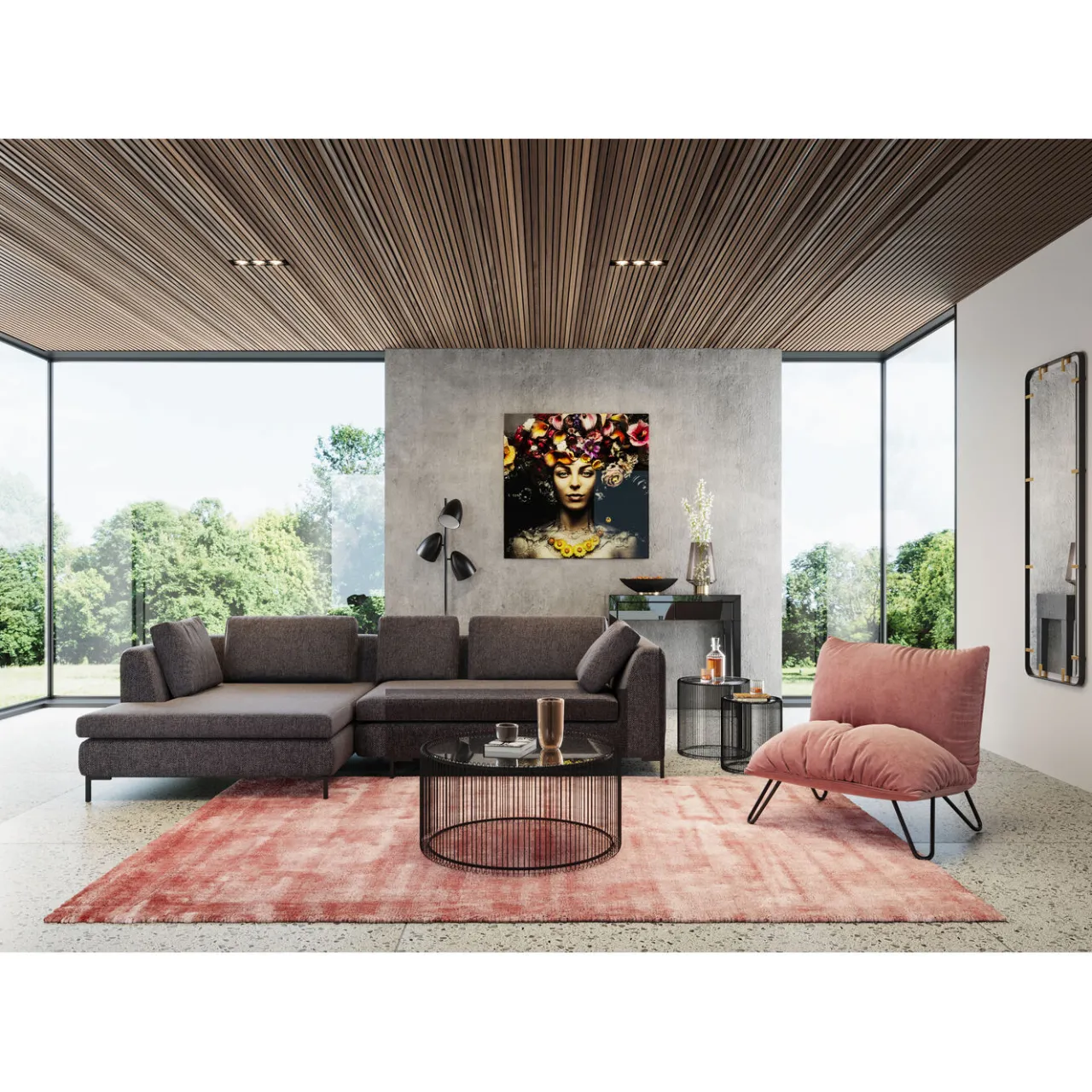 KARE Design Canapés D Angle Gianni Dolce Gris Fonce Gauche Clearance