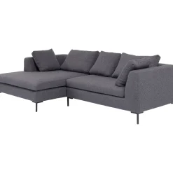 KARE Design Canapés D Angle Gianni Dolce Gris Fonce Gauche Clearance