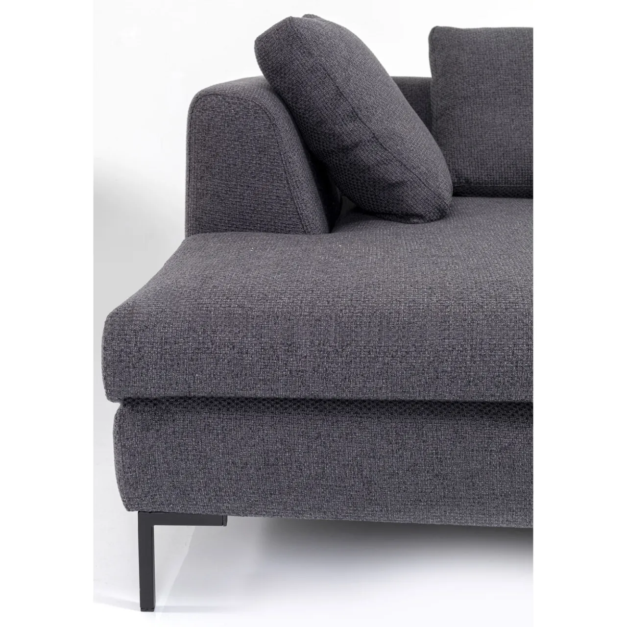 KARE Design Canapés D Angle Gianni Dolce Gris Fonce Gauche Clearance