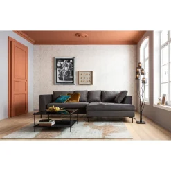KARE Design Canapés D Angle Gianni Droite Gris-Noir Outlet