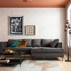 KARE Design Canapés D Angle Gianni Droite Gris-Noir Outlet