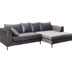 KARE Design Canapés D Angle Gianni Droite Gris-Noir Outlet