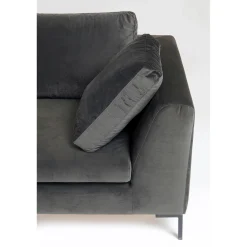 KARE Design Canapés D Angle Gianni Pm Velours Gris Droite New