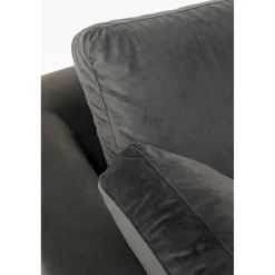 KARE Design Canapés D Angle Gianni Pm Velours Gris Droite New