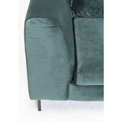 KARE Design Canapés D Angle Gianni Velours Vert Gauche Noir New