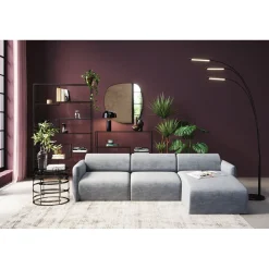 KARE Design Canapés D Angle Lucca Gris Droite 255Cm Best