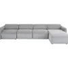 KARE Design Canapés D Angle Lucca Gris Droite 331Cm Sale