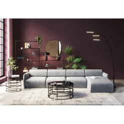 KARE Design Canapés D Angle Lucca Gris Droite 331Cm Sale