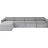 KARE Design Canapés D Angle Lucca Gris Gauche 331Cm Clearance