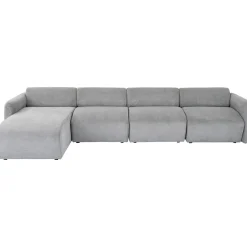 KARE Design Canapés D Angle Lucca Gris Gauche 331Cm Clearance