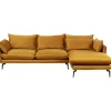 KARE Design Canapés D Angle Monza Droite Velours Curry 296Cm Best