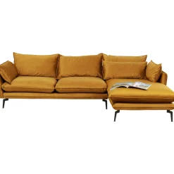 KARE Design Canapés D Angle Monza Droite Velours Curry 296Cm Best