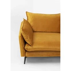 KARE Design Canapés D Angle Monza Droite Velours Curry 296Cm Best