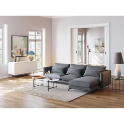 KARE Design Canapés D Angle Monza Droite Gris 296Cm Outlet