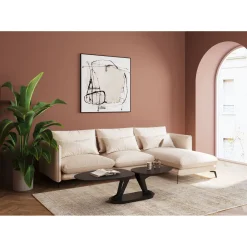 KARE Design Canapés D Angle Monza Droite Creme 296Cm New
