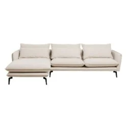 KARE Design Canapés D Angle Monza Gauche Creme 296Cm Hot