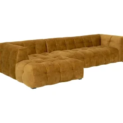 KARE Design Canapés D Angle Salamanca Gauche Brun Dore