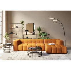 KARE Design Canapés D Angle Salamanca Brun Dore Droite Hot