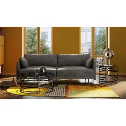 KARE Design Canapés Edna 3-Places Gris 245Cm Best