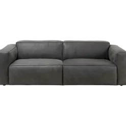 KARE Design Canapés Henry 3-Places Cuir Gris Clearance