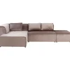 KARE Design Canapés Infinity Velours Taupe Gauche Clearance