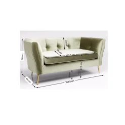 KARE Design Canapés Rimini 2-Places Vert Sale