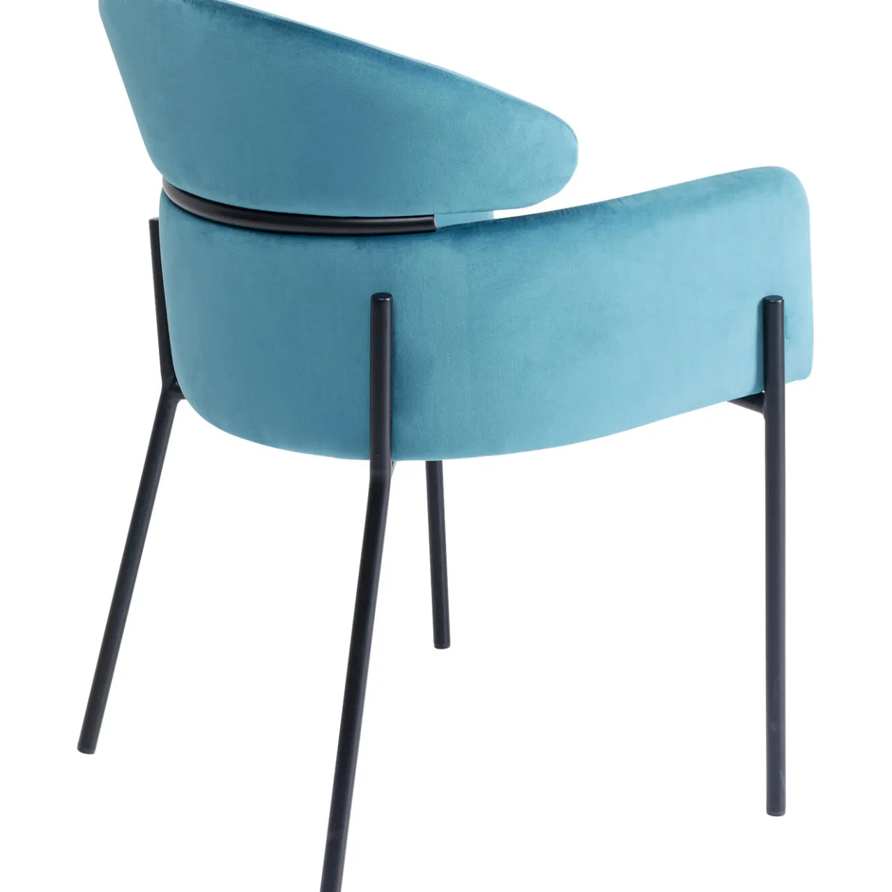 KARE Design Chaise A. Acc. Alexia.Velours Bleu New