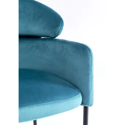 KARE Design Chaise A. Acc. Alexia.Velours Bleu New