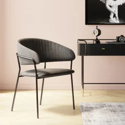 KARE Design Chaise A. Acc. Belle Anthracite (2/Set) Best