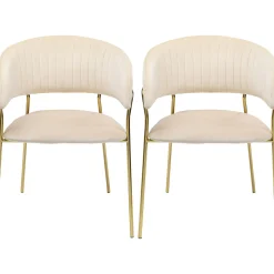 KARE Design Chaise A. Acc. Belle Velvet Creme (2/Set) Best