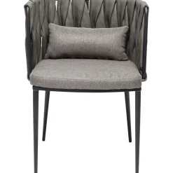 KARE Design Chaise A. Acc. Cheerio Gris Av. Coussin New