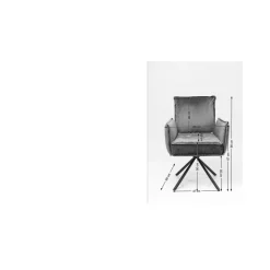 KARE Design Chaise A. Acc. Chelsea.Marron Outlet